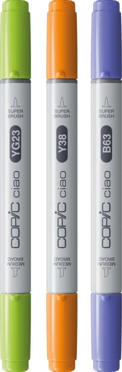Copic Ciao Layer & Mix, pennor Botanic Palette, 3-pack