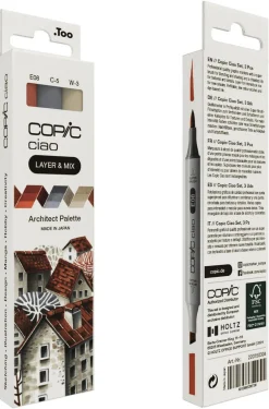 Copic Ciao Layer & Mix, pennor Architect Palette 3-pack