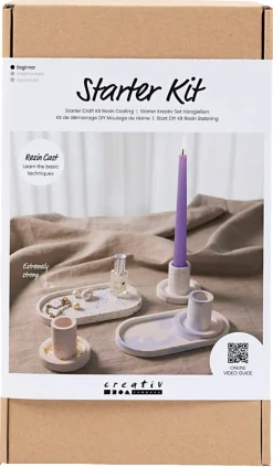 Creativ Company DIY Kit Resin, gjut ljusstakar och brickor