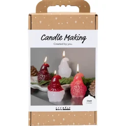 Creativ Company DIY-kit stöpa ljus, 4 tomteljus, 6 år