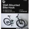 Cykelhållare vägg för pedal, svart