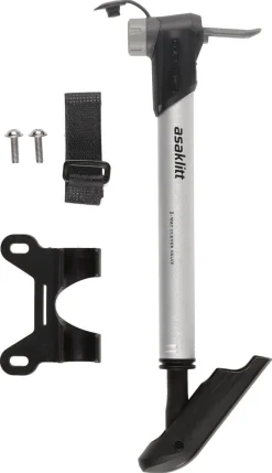 Cykelpump dubbelverkande, Asaklitt