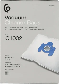 Dammsugarpåsar C1002, 4-pack