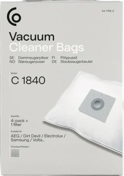 Dammsugarpåsar C1840, 4-pack