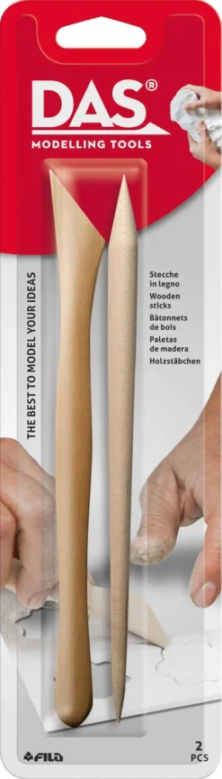DAS modelleringsverktyg trä, 2-pack