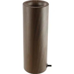 Deco bordslampa E27 metall med mörk träoptik, Northlight