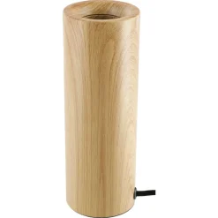 Deco bordslampa E27 metall med träoptik, Northlight