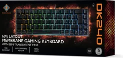 Deltaco DK240 gaming tangentbord 60 procent, svart