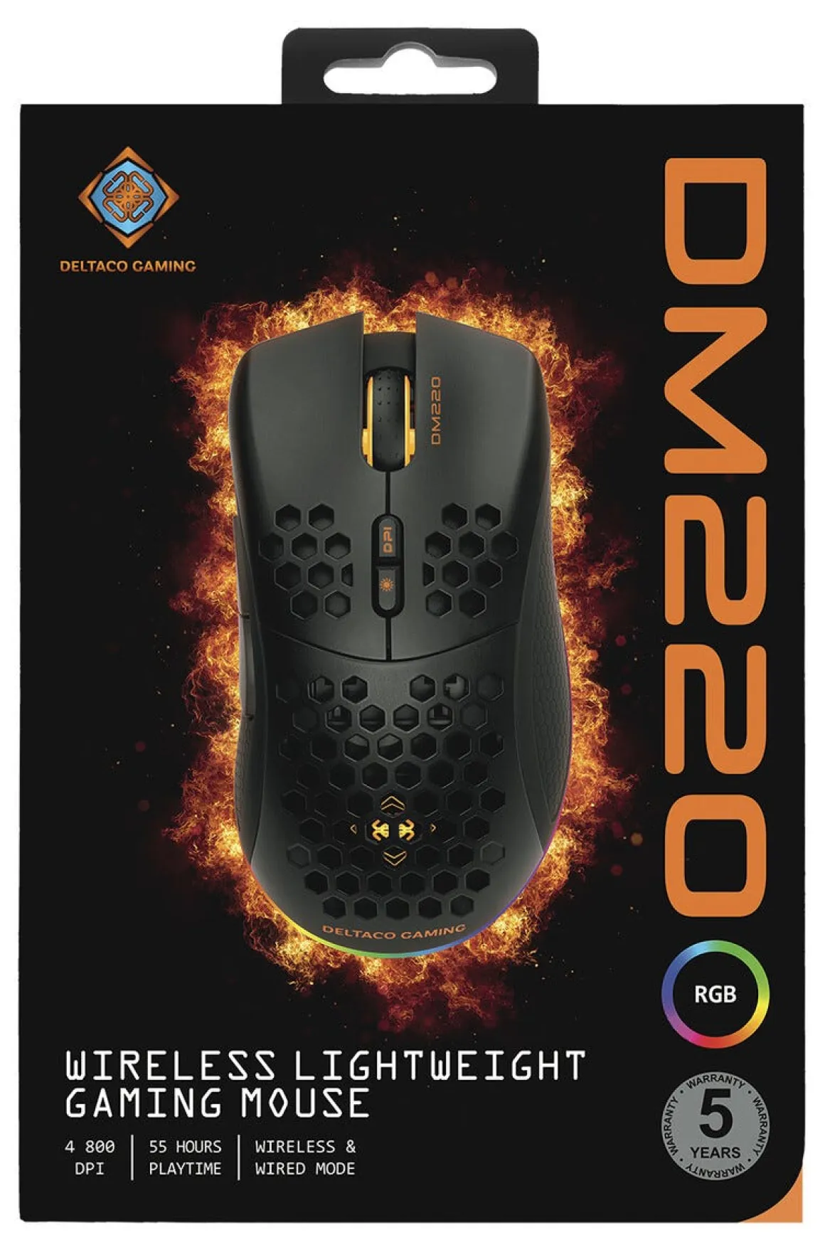 Deltaco DM220 / WM80, trådlös gamingmus