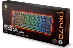 Deltaco Gaming DK470 tangentbord 60 procent RGB svart