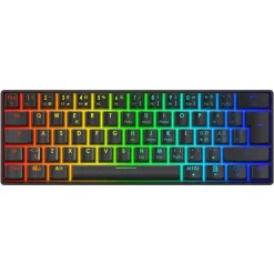 Deltaco Gaming DK470 tangentbord 60 procent RGB svart