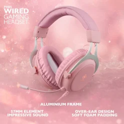 Deltaco Gaming GAM-030-P gamingheadset, rosa