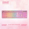 Deltaco Gaming GAM-021-RGB-P tangentbord, rosa