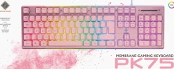 Deltaco Gaming GAM-021-RGB-P tangentbord, rosa