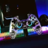Deltaco kontroll för PS4 och PC, transparent RGB