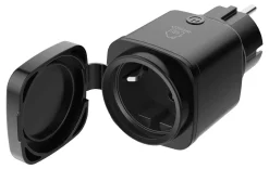 Deltaco SH-OP01 smart plug utomhus IP44, svart