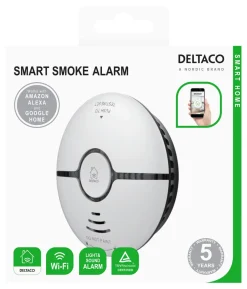 Deltaco Smart Home SH-WS03 brandvarnare med WiFi