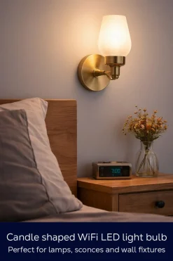 Deltaco Smart Home kronljuslampa LED E14 4,9 W dimbar