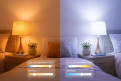 Deltaco Smart Home kronljuslampa LED RGB WiFi, E14 4,9 W dimbar