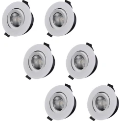 Designlight D-007 downlight LED 7 W 2700 K IP44, vit