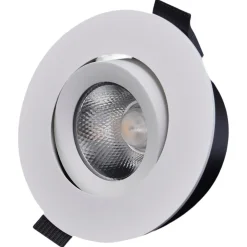 Designlight D-007 downlight LED Dim2Warm 95 mm, vit