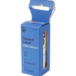 D35-etiketter, rektangulära, 14 × 30 mm, 70-pack