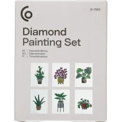 Diamond Painting Set växtmotiv, 6-pack