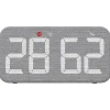 Digital termometer och hygrometer med tygfront, inomhus
