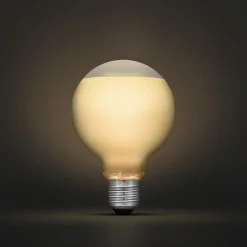 Dimbar globlampa LED E27 3,4 W frostat glas, 80 mm