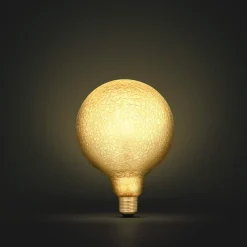 Dimbar globlampa LED E27 krakelerad 125 mm