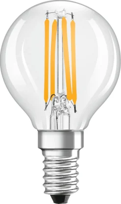 Dimbar klotlampa LED E14 Osram, varmvit