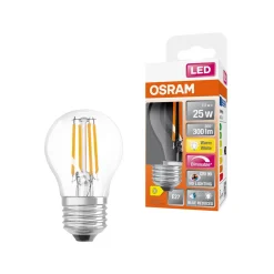 Dimbar klotlampa LED E27 Osram, varmvit