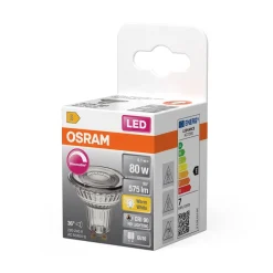 Dimbar reflektorlampa LED GU10 6,1 W Osram