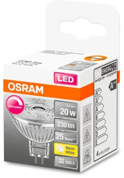 Dimringsbar LED-lampa GU5,3 (MR16) 12 V Osram Superstar