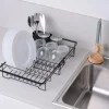 Diskställ metall, utdragbart 32,6-50,9 cm, svart