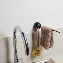 Disktrasehållare självhäftande, hållare med 2 krokar