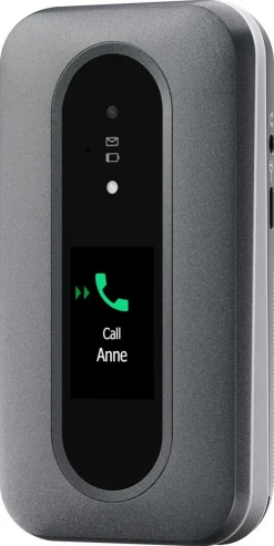 Doro Leva L31 vikbar telefon med tydlig yttre skärm