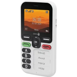 Doro Leva X10 mobiltelefon för äldre, vit