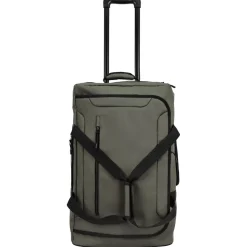 Duffel bag trunk med hjul, expanderbar, grön