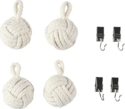 Duktyngder med klämmor, 4-pack