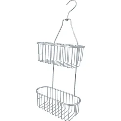 Duschkorg hängande med krok för duschblandare, krom