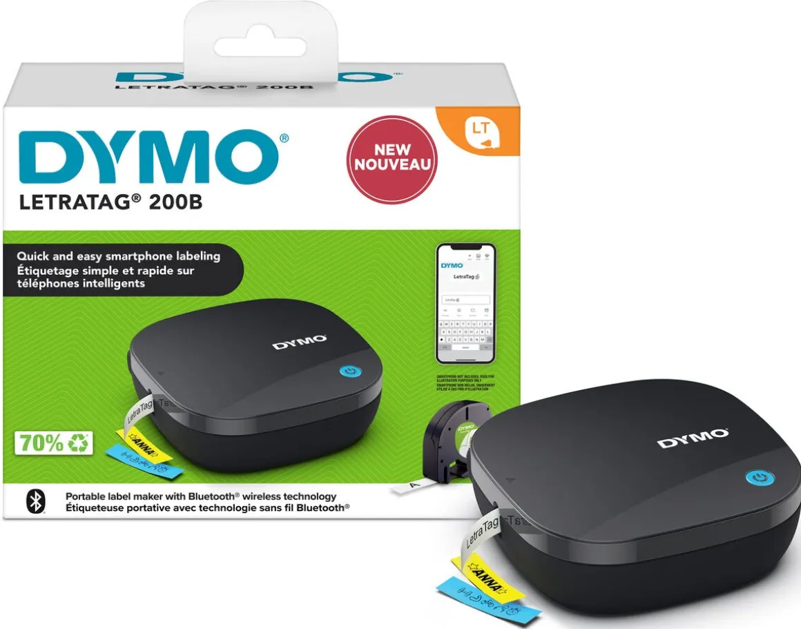 Dymo märkmaskin Letra Tag Connect 200B Bluetooth