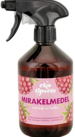 Ekotipset Mirakelmedel rengöringsspray hallon, 500 ml
