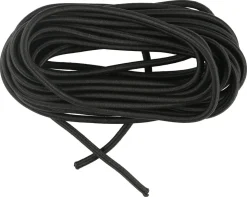 Elastiskt gummirep, svart, 6 mm x 10 m