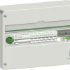 Elcentral med jordfelsbrytare, Schneider Resi9 CX, enradig