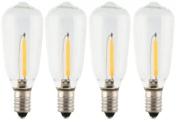 E10 LED-lampor till adventsljusstake, 10-55 V, 4-pack