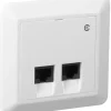 Elko RS infällt nätverksuttag Cat 6
