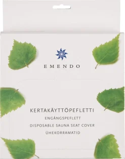 Emendo sittunderlag bastu, peflett, engångs, 25-pack