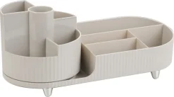 Empire L roterande stor sminkförvaring, beige