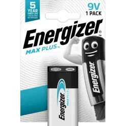 Energizer Max Plus 9 V-batteri, 1-pack